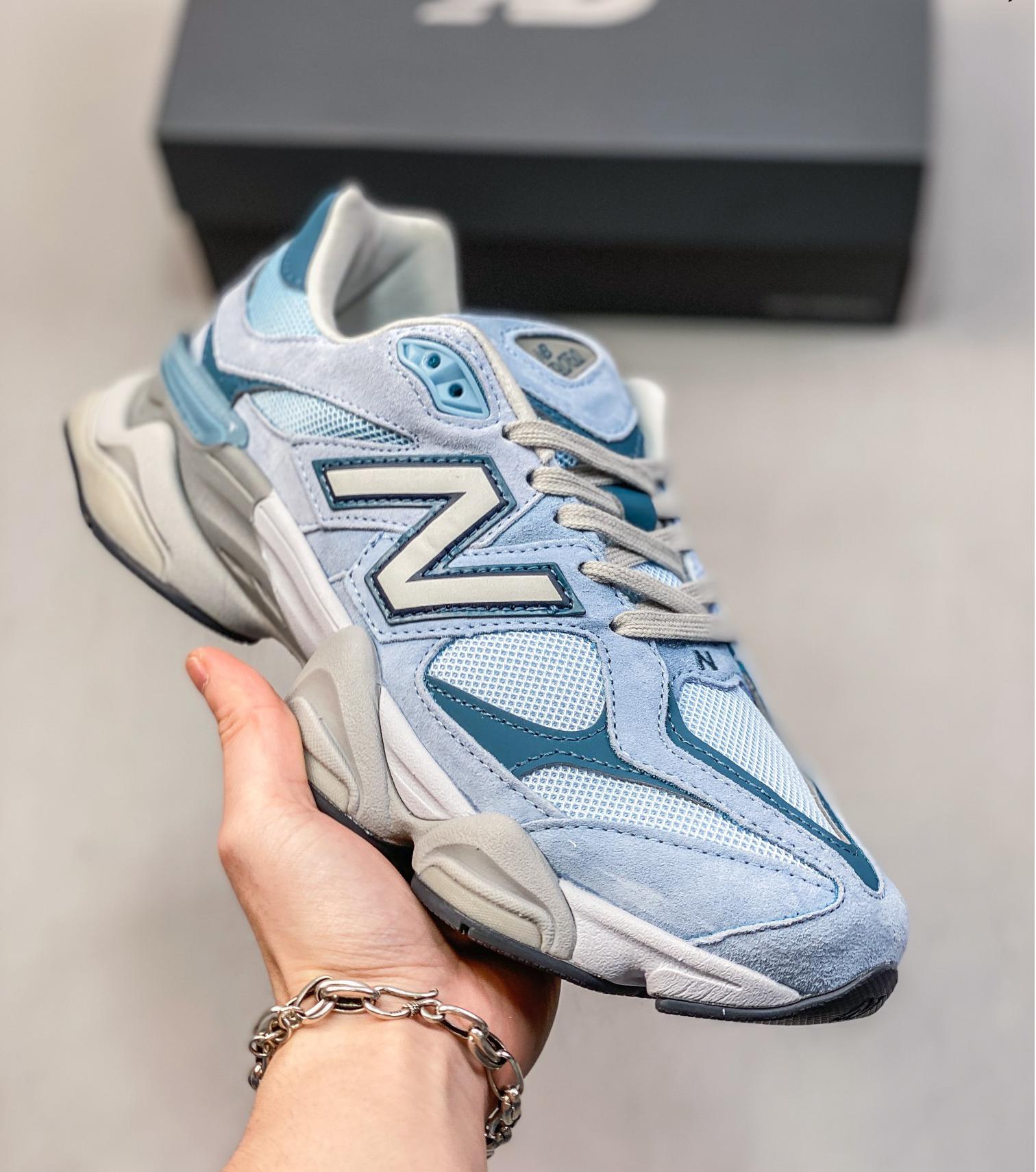 new balance 9060 Ch*0me blue