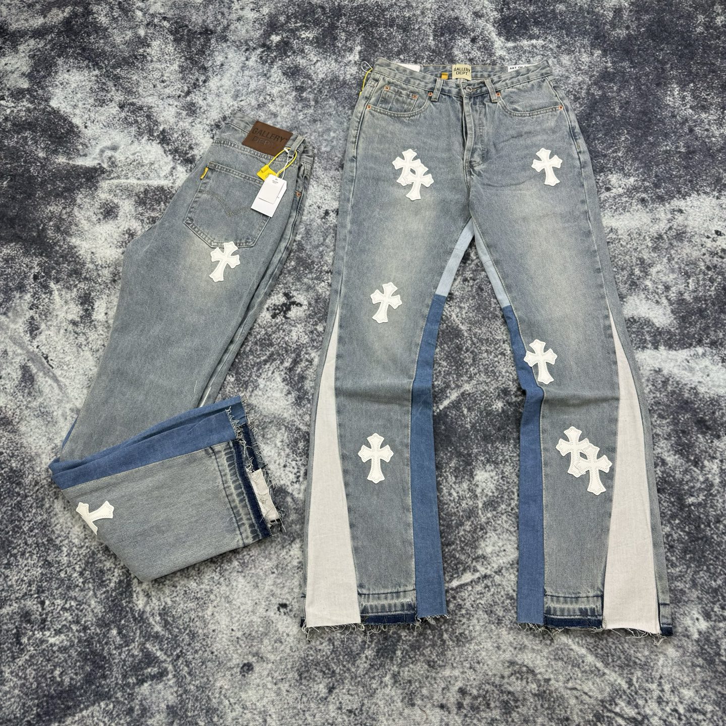 gallery dept. x Ch*0me He**ts washed denim jeans h730