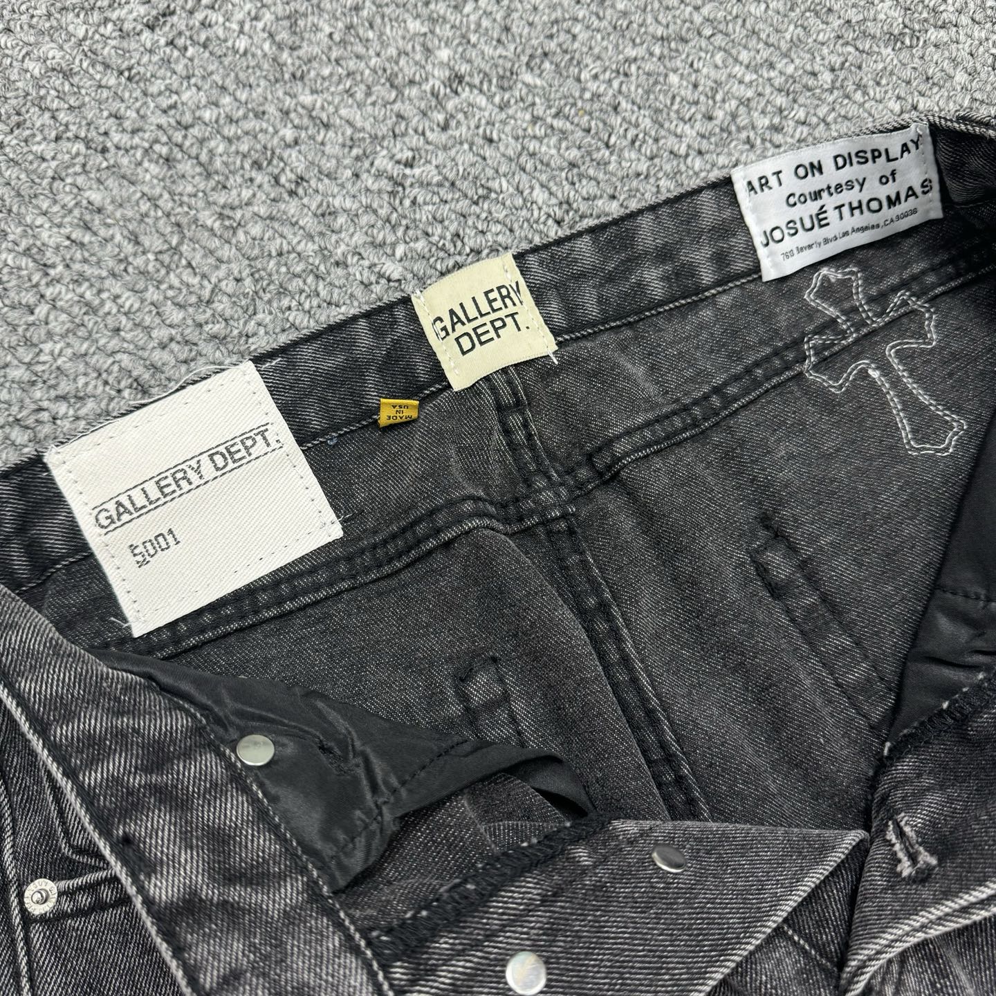 gallery dept. x Ch*0me He**ts denim pant sy00130