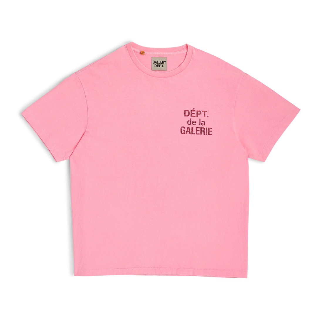 Gallery Dept. French T-shirt Flo Pink  FT-1056