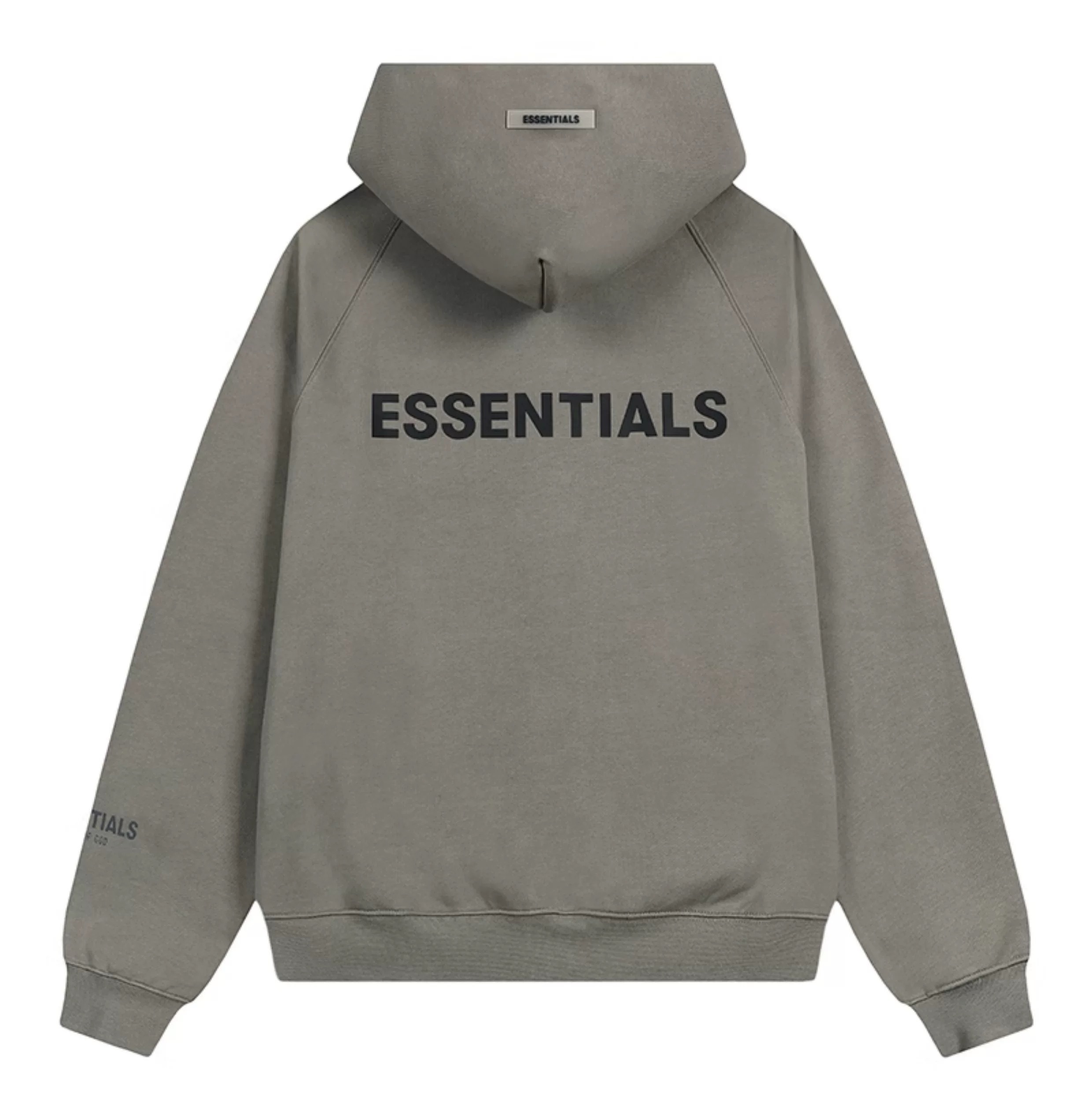 Essentials Brown Zip Up Hoodie